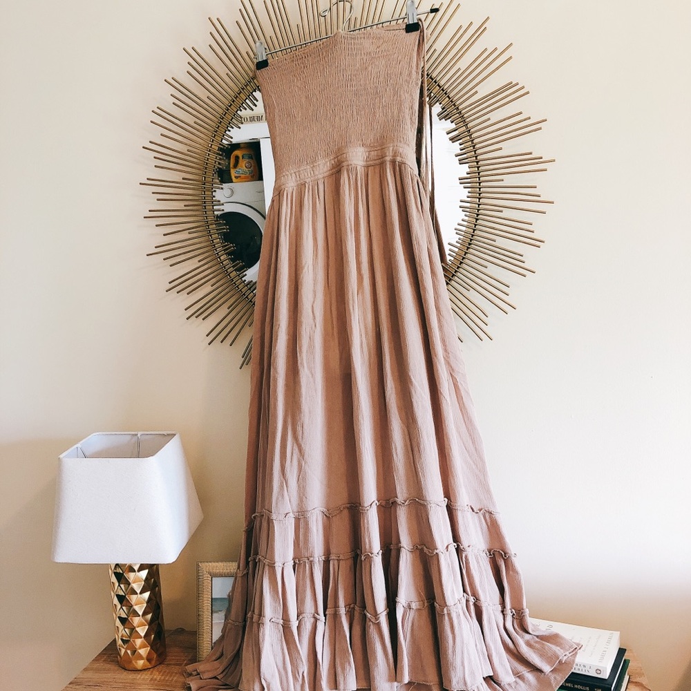 Tan Boho Dress